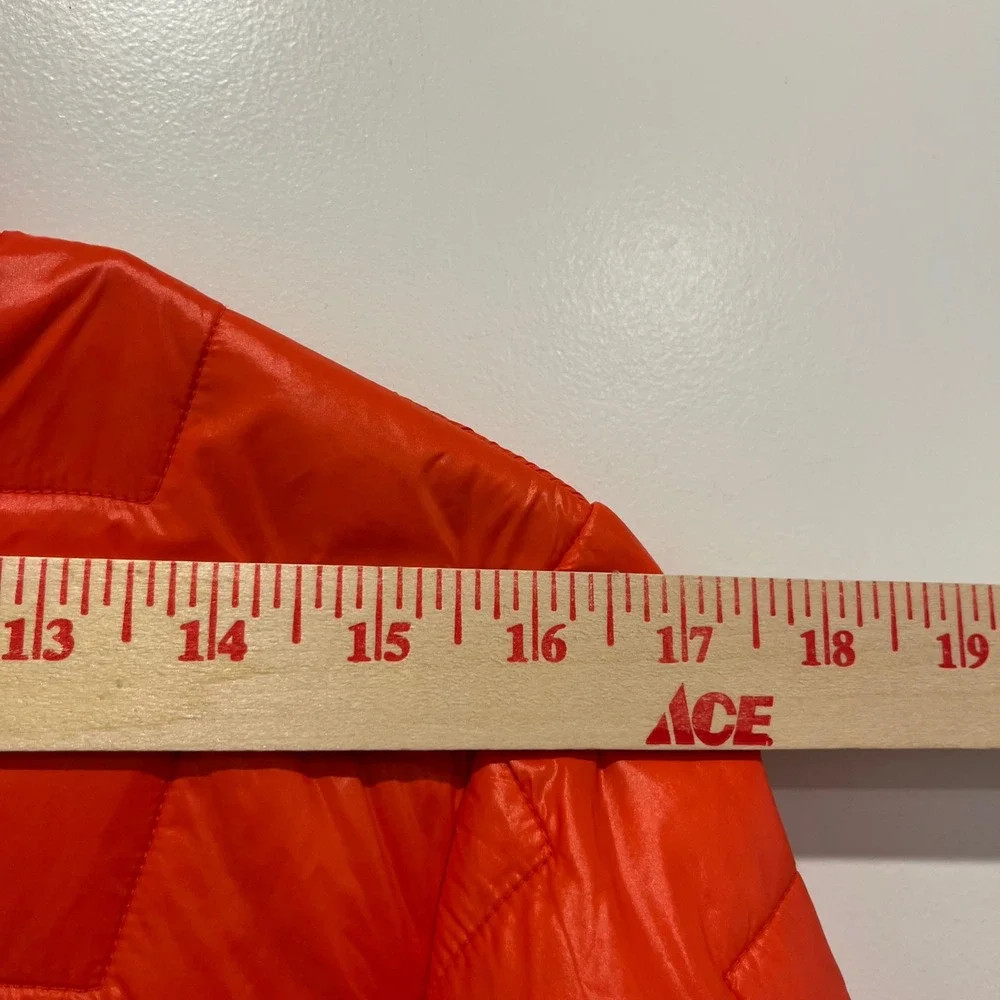 Helly Hansen Lifaloft Insulated Puffer Jacket Orange Mens Small Full Zip Coat